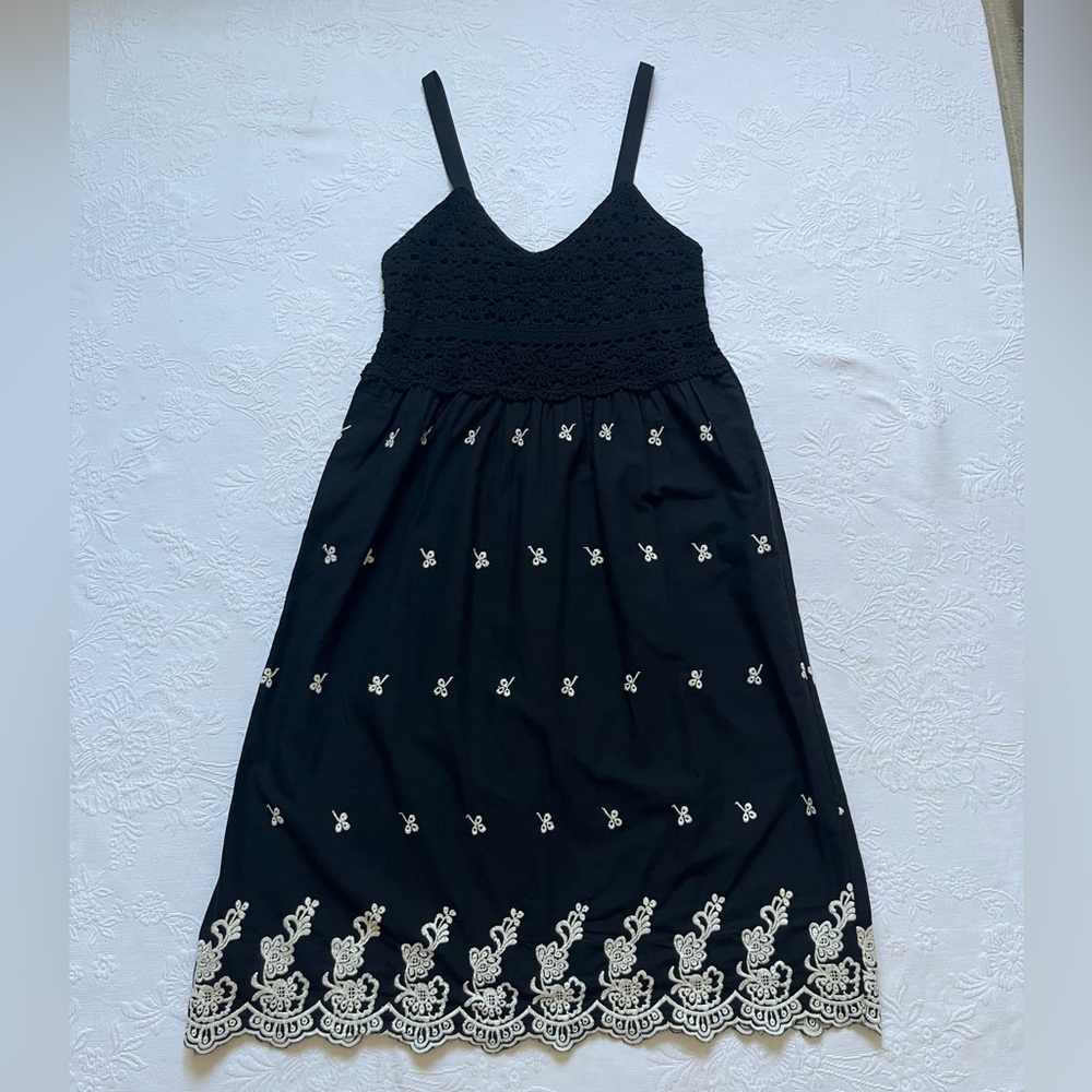 Lane Bryant Black and White Midi Dress
